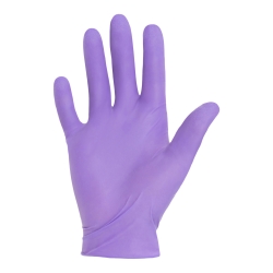 Exam Glove Purple Nitrile-Xtra Medium Sterile Pair Nitrile Extended Cuff Length Textured Fingertips Purple Chemo Tested