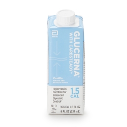 Oral Supplement Glucerna 1.5 Cal Vanilla Flavor Liquid 8 oz. Reclosable Carton