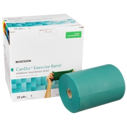 Exercise Resistance Band McKesson CanDo Green 5 Inch X 25 Yard Medium Resistance