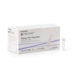 Safety Insulin Pen Needle McKesson Prevent 31 Gauge 6 mm Length Automatic Safety Without Back-End Shield
