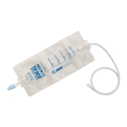 Urinary Drainage Bag Merit Drainage Depot 24 Inch Tubing 600 mL Sterile Anti-Reflux Barrier