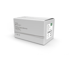Safety Hypodermic Needle McKesson Prevent 1 Inch Length 25 Gauge Ultra Thin Wall Hinged Safety Needle