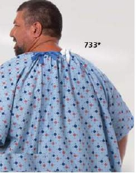 Patient Exam Gown Magna One Size Fits Most Diamonds-in-the-Rough Print Reusable