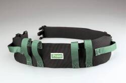 Gait Belt with Handles Posey 54 Inch Length Black / Green Nylon