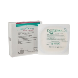 Hydrocolloid Dressing DuoDERM CGF Border Foam Backing 2-1/2 X 2-1/2 Inch Square Hydrocolloid