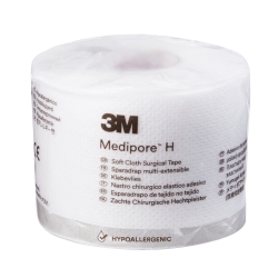 Perforated Medical Tape 3M Medipore H White 2 Inch X 10 Yard Soft Cloth NonSterile