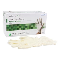 Exam Glove McKesson Confiderm Medium NonSterile Latex Standard Cuff Length Smooth Ivory Not Rated