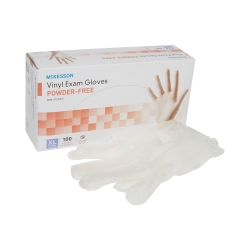 Exam Glove McKesson X-Large NonSterile Vinyl Standard Cuff Length Smooth Clear Not Rated