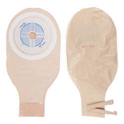 Colostomy Pouch ActiveLife One-Piece System 12 Inch Length Flat, Trim to Fit 3/4 to 2-1/2 Inch Stoma Drainable