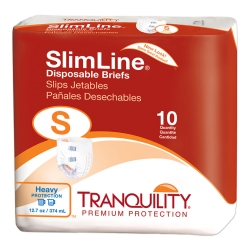 Unisex Adult Incontinence Brief Tranquility Slimline Small Disposable Heavy Absorbency