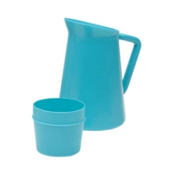 Pitcher Medegen Hot / Cold 32 oz. / 9 oz. Blue