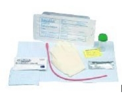 Intermittent Catheter Tray Bardia Round Hollow Tip 14 Fr. Without Balloon Vinyl