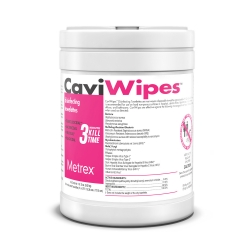 Surface Disinfectant CaviWipes Premoistened Alcohol Based Manual Pull Wipe 160 Count Canister Alcohol Scent NonSterile