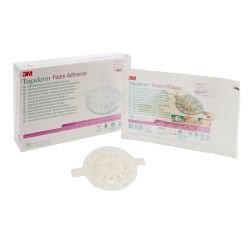 Foam Dressing 3M Tegaderm High Performance 4 X 4-1/2 Inch With Border Film Backing Acrylic Adhesive Oval Sterile