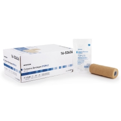 Cohesive Bandage McKesson 6 Inch X 5 Yard Self-Adherent Closure Tan Sterile Standard Compression