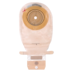 Colostomy Pouch Assura One-Piece System 11-1/2 Inch Length Flat, Trim to Fit 3/8 to 2-3/4 Inch Stoma Drainable