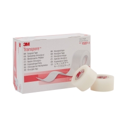 Medical Tape 3M Transpore Transparent 1 Inch X 10 Yard Plastic NonSterile