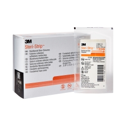 Skin Closure Strip Steri-Strip 1/4 X 4 Inch Nonwoven Material Reinforced Strip White
