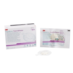 Foam Dressing 3M Tegaderm High Performance 2-3/4 X 2-3/4 Inch With Border Film Backing Acrylic Adhesive Oval Sterile