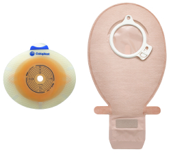 Ostomy Barrier SenSura Click Precut, Extra Extended Wear Double Layer Adhesive 40 mm Flange Green Code System 7/8 Inch Opening