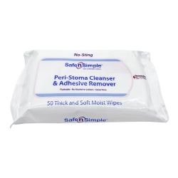 Adhesive Remover Safe n Simple Wipe 50 per Pack