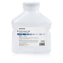 Irrigation Solution – OTC McKesson Sterile Water for Irrigation Not for Injection Bottle, Screw Top 500 mL