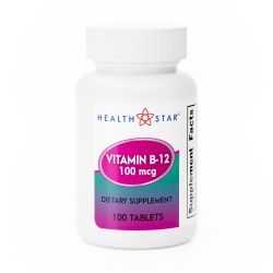 Vitamin Supplement Geri-Care Vitamin B12 100 mcg Strength Tablet 100 per Bottle