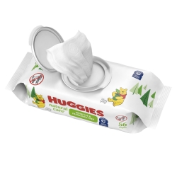 Baby Wipe Huggies Natural Care Soft Pack Unscented 56 Count