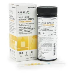 Urinalysis Reagent McKesson Consult Bilirubin, Blood, Glucose, Ketone, Leukocytes, Nitrite, pH, Protein, Specific Gravity, Urobilinogen For McKesson 120 / McKesson CONSULT U120 Ultra Urine Analyzer (MFR # 121-120 / 121-U120)