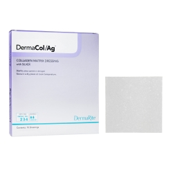 Silver Collagen Dressing DermaCol/Ag 2 X 2 Inch Square Sterile