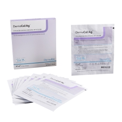 Silver Collagen Dressing DermaCol/Ag 4 X 4 Inch Square Sterile