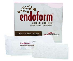 Collagen Dressing with ECM Endoform Natural Dermal Template 2 X 2 Inch Square Sterile