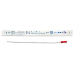 Urethral Catheter Cure Catheter Straight Tip Uncoated PVC 18 Fr. 16 Inch