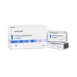 Alkaline Battery McKesson 9V Cell 9V Disposable 10 Pack