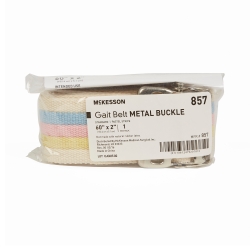 Gait Belt McKesson 60 Inch Length Pastel Stripe Polyester