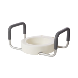 Raised Toilet Seat with Arms drive Premium 3-1/2 Inch Height Standard Round 300 lbs. Weight Capacity