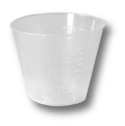 Medicine Cup Economy 1 oz. Clear Plastic Disposable NonSterile