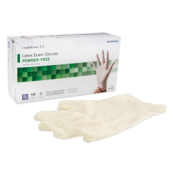 Exam Glove McKesson Confiderm X-Large NonSterile Latex Standard Cuff Length Textured Fingertips Ivory Not Rated