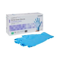 Exam Glove McKesson Confiderm 4.5C Medium NonSterile Nitrile Standard Cuff Length Textured Fingertips Blue Chemo Tested