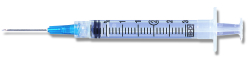 Standard Hypodermic Syringe with Needle PrecisionGlide 3 mL 1-1/2 Inch 23 Gauge NonSafety Thin Wall