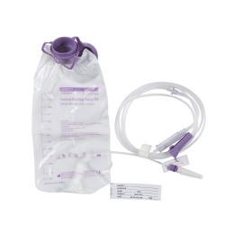 Enteral Feeding Pump Bag Set with ENFit Connector AMSure 1200 mL Polyvinyl NonSterile ENFit Connector