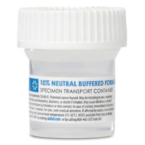 Prefilled Formalin Container StatClick 20 mL Fill in 40 mL (1.35 oz.) Screw Cap Warning Label NonSterile