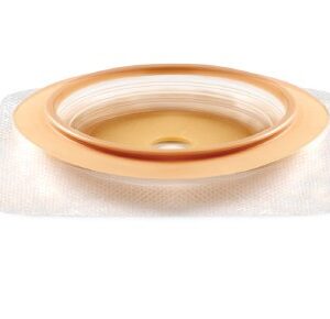 Ostomy Barrier Natura Trim to Fit Stomahesive Adhesive 57 mm Flange Sur-Fit Natura System Acrylic Collar 1/2 to 1-1/4 Inch Opening