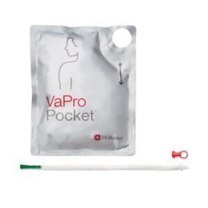 Intermittent Catheter Tray VaPro Plus Pocket Straight Tip 10 Fr. Hydrophilic Coated Phthalates-Free PVC