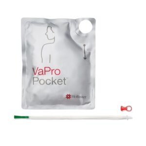 Intermittent Catheter Tray VaPro Plus Pocket Straight Tip 12 Fr. Hydrophilic Coated Phthalates-Free PVC