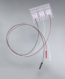 ECG Electrode with Leadwire Tab Connector Conductive Adhesive Gel Infant Radiolucent 3 per Pack