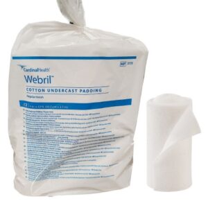 Cast Padding Undercast Webril 4 Inch X 4 Yard Cotton NonSterile