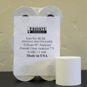 Diagnostic Recording Paper For use with Uriscan Optima Touch-Screen Urine Analyzer
