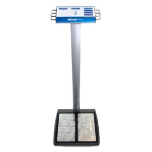 Total Body Composition Analyzer Step On Health O Meter LCD Display 1000 lb / 453.5 kg Silver