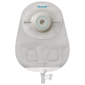 Urostomy Pouch SenSura Mio Convex One-Piece System 10-1/2 Inch Length, Maxi Convex Light, Pre-Cut 1 Inch Stoma Drainable
